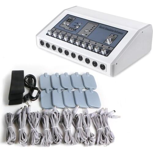 Physical Therapy Electrode Stimulation EMS Machine with Heat Pads for Reduce Cellulite Muscle Exercise