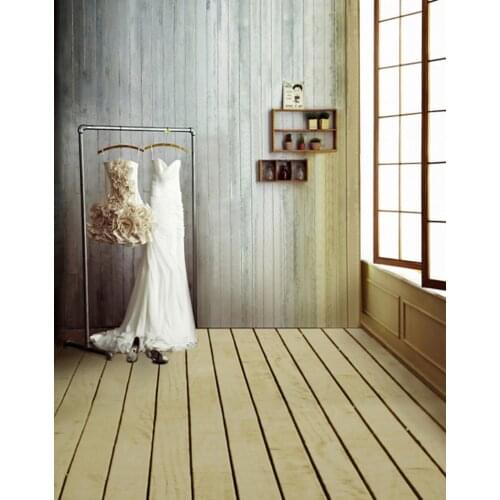 5x7ft Wooden Floor Dress Photography Backdrops Photo Props Studio Background