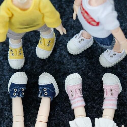 Ob11 Canvas sneakers bjd shoes Fit for ob11,obitsu11,P9, cu-poche, GSC,1/12bjd doll clothes Accessories