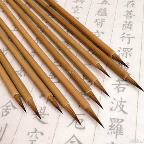 Chinese Calligraphy Small Regular Script Brush Pen Writing Painting Wolf Hair G15 Drop ship