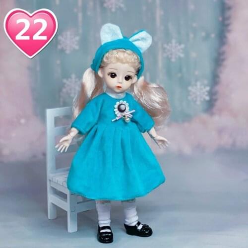 30cm Doll Dressup Princess 27 Joints 3D Real Eyes Bjd Doll Rapunzel Princess Girl Toy Fashion Nude-Decoration