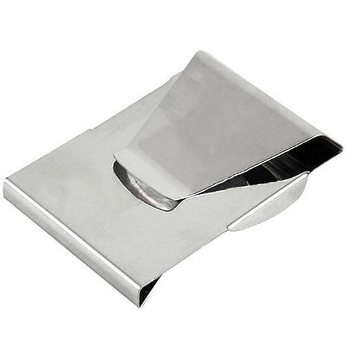 Hot Stainless Steel ID Credit Holder Wallet Double Sided Change Money Clip