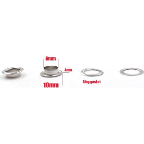 200pcs/lot 6mm Metal hole. Ventilation holes. Eyelets. Silver metal corns. Canopy cloth rope hole. Clothing & Accessories