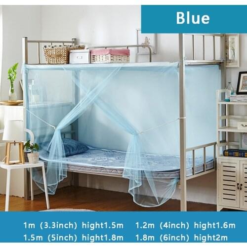 Student mosquito net dormitory encryption square top bunk bed 1 m 1.2 m student home mosquito net