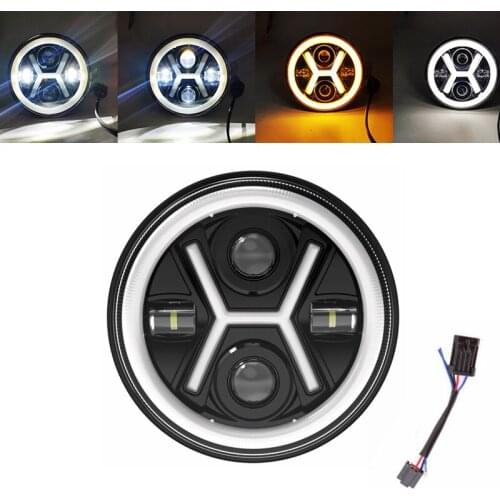 Motorcycle 7 inch LED Headlight for Harley Touring Ultra Classic Electra Street Glide Road King Yamaha Motorcycle Headlamp