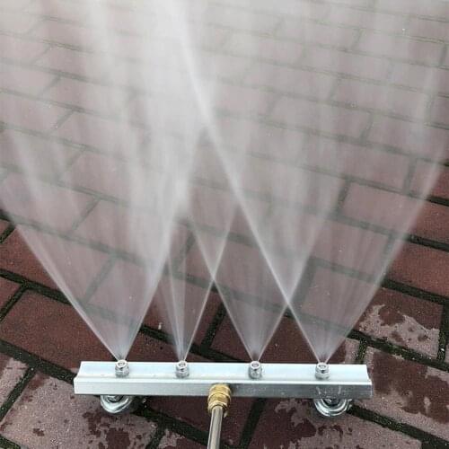 High Pressure Car Washer 4 Nozzle Auto Undercarriage Chassis Cleaner Water Gun Ground Washing Broom With 1/4" Connector