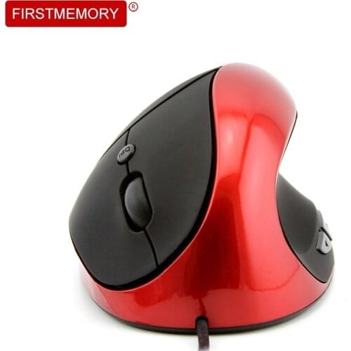 USB Wired Mouse 6 Button 1600DPI Optical Mause Gaming Ergonomic Computer Mice Office Wrist Rest Vertical Mouse For PC Laptop Mac