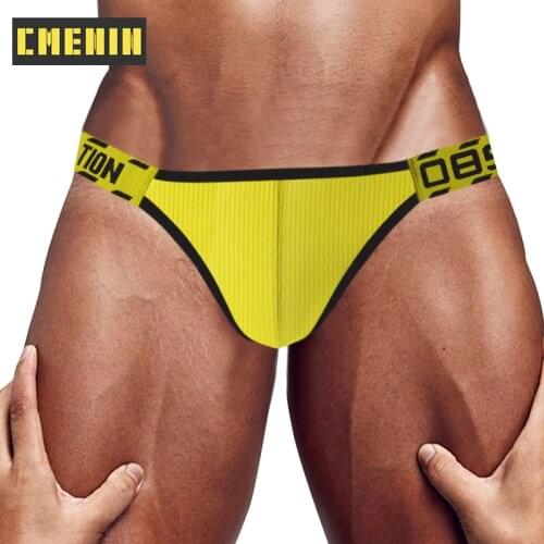 2021 New Cotton Underpants Gay Men Sexy Mans Underwear Thong Men Jockstrap Breathable Mens Thongs And G strings Top BS3109