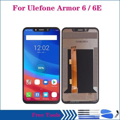 Original For Ulefone armor 6 6E LCD Display Touch Screen Digitizer Replacement for Ulefone Armor6 LCD Screen Repair Kit