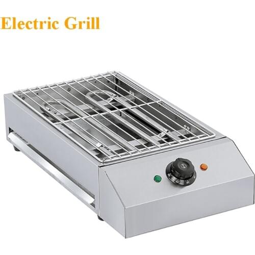 Commercial Household Barbecue Machine Desktop Electric Grill Stainless Steel Electric Grill Smokeless Electric BBQ EB-280 220V