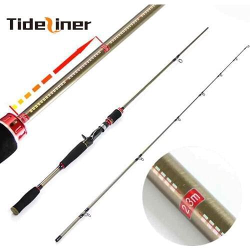 Tideliner adjustable 1.8m-2.1m 2.1m-2.4m spinning casting fishing rod carbon fiber baitcasting telescopic fishing rods pole
