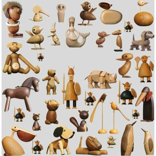 Nordic Danish Puppet Animal Fashion Gift Home Soft Outfit Model Room Crafts Ornaments rustic home decor european style decor