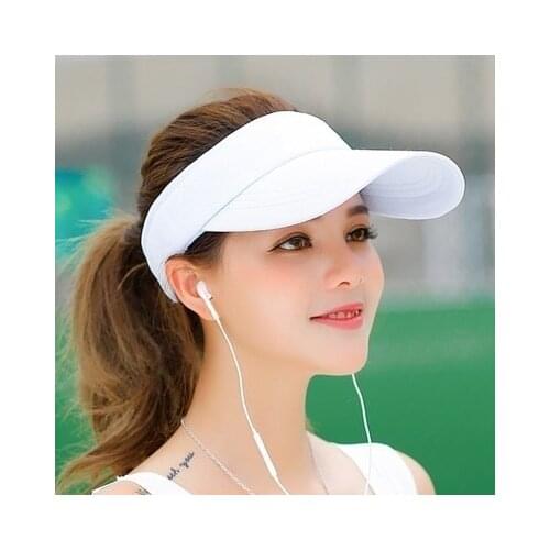 Spring summer Sports Sun Cap Men' Cap Women Adjustable cotton Visor UV Protection Top Empty Tennis Golf Running Sunscreen Hat
