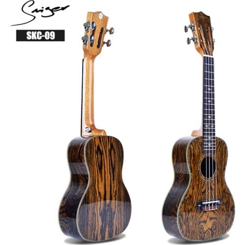 Smiger SKC-09 AA Bocote Ukulele High Gloss Natural Wood Ukulele Guitar Music Instrument For Beginner Profession