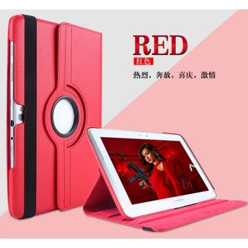 360 Rotating For Samsung Galaxy Tab 2 P5100 P5110 P7500 P7510 10.1 Tablet Case Stand Folio Leather Protective Tablet Cover +film