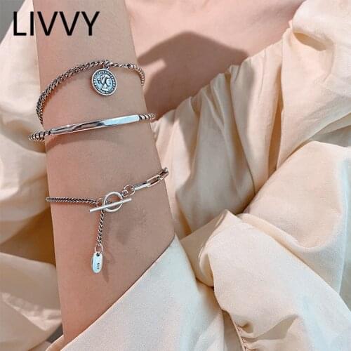 Thai Silver Color New Arrival Oval Portrait Head OT Buckle Bracelet Women Fashion Simple Temperament Three Designs Jewelry Gift
