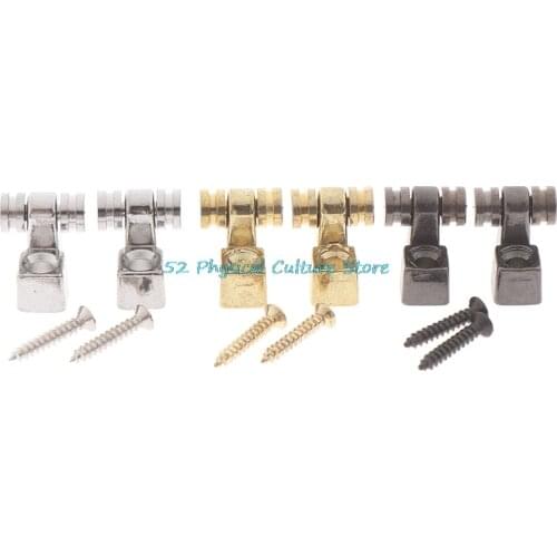 2Pcs Roller Style String Retainers Tree for Strat Electric Guitar Parts Tools Musical Instrument Accessories