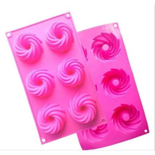 6 Lattice Cooing Hof Donuts Doughnuts Cookies Chocolate Silicone Cake Mold Bakeware Tools