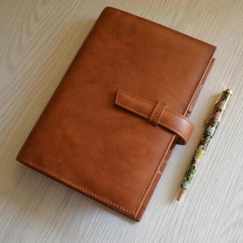Luxury Genuine leather A5 Notebook A6 Diary Leather Mini A7 Notepad Loose leaf Spiral Binder with Rings Travelers Office Supply