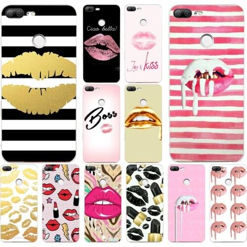 111H Kylie Jenner Lips Lipstick Make Up Sexy Soft Silicone Tpu Cover phone Case for huawei Honor 9 Lite 10 p 9 10 lite