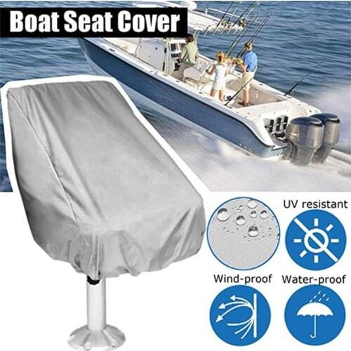 Oxford Cloth Folding Boat Seat Cover Waterproof Yacht Captain Chair Dust Cover Elastic Closure Dustproof Protection From UV Rays