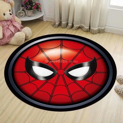 Disney Spiderman Avenger Captain America Hulk Children Bedroom Playmat Floor Mats Anti Slip Mat Cartoon Pattern Carpet Rug Gift