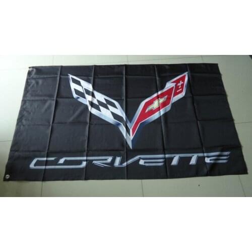 For corvette flag, corvette banner,90X150CM size,100% polyster