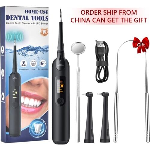 Electric Ultra sonic Dental whitener Scaler Teeth Whitening kit teeth Calculus Tartar Remover Tools Cleaner Tooth Stain Oral Car