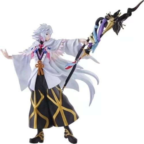 Japan anime Fate/Grand Order -Demonic Battlefront: Babylonia- Merlin 20cm PVC original figure figurine Figures collectible Model
