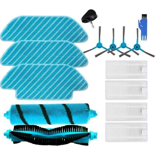 HEPA Filter for Cecotec Conga 4090 5090 Robot Vacuum Cleaner Main Roller Brush Side Brushes Mops Cloth Rags Kit
