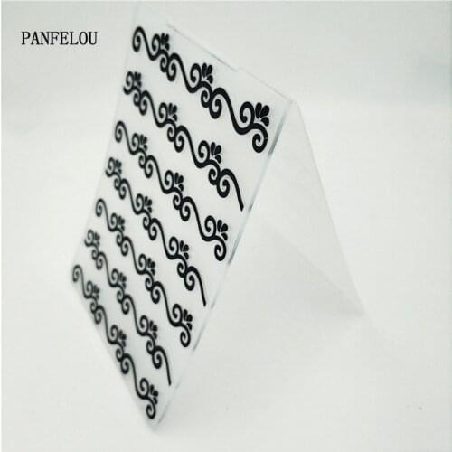 HOT plastic vine craft card making paper card album wedding decoration clip Embossing folders