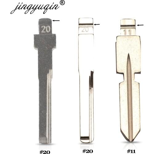Jingyuqin 15pcs/lot HU64 HU39 #20 #11 Key Blade for Mercedes for Benz E Class Car Flip Folding Key Blank No.20 11 Replacement