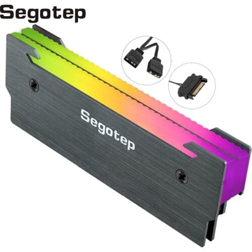 Segotep X2 RAM Cooler 5v 3pin SATA RGB Memory Cooling RAM Cooler DDR4 Aluminum Heat Sink