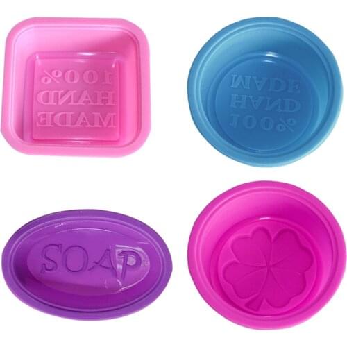 Multifunctional 3D Square/Circle Shape Soap Molds Handmade DIY Silicone Mold For Soap Making Supplies Cupcake Baking Pan Molds