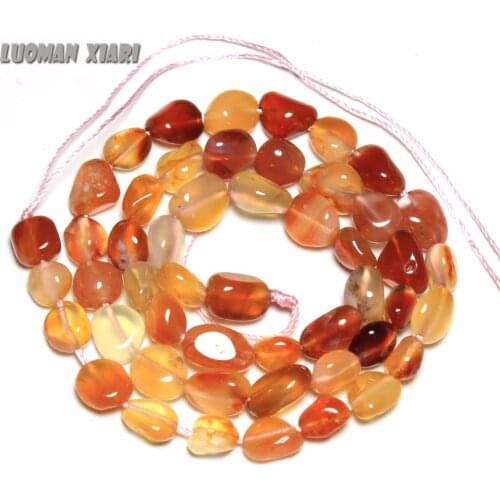 Wholesale Grave lirregular Shape Natural Red Agat Stone 5-8 mm Beads For Jewelry Making DIY Bracelet Necklace Strand 15