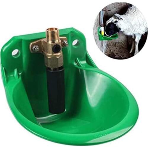Sheep Automatic Drinking Bowl Pony Calf Pig Feeder Animal Feeder Engineering Plastics Green Premium Drinking Water 1pc