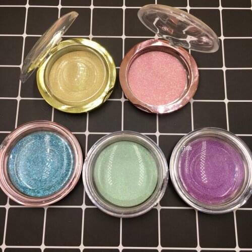 Empty lashes case with tray 10pcs/lot plastic circle eyelashes package box