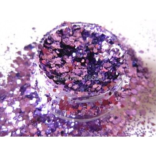 Solvent Resistant Purple Glitter Mix