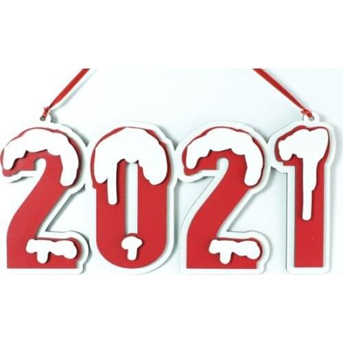 Christmas New Year Door Ornament 2021 Wooden christmas Ornament christmas decorations рождественские украшения