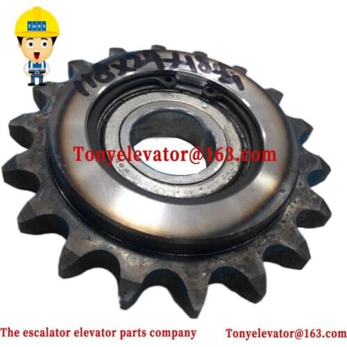 Escalator drive chain gear 18 teeth single row 118*29*6206