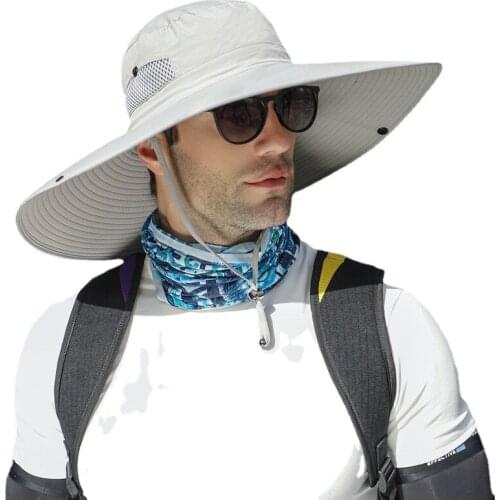 Sunshade fishermans hat big edge fishing breathable mountaineering summer outdoor sun protection beach