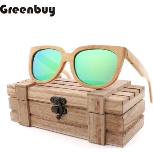 Travel Classic Natural Bamboo Wood Mens Sunglasses Polarized UV 400 Ultimate Protection Eye Wear For Women