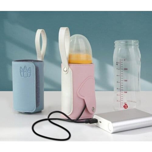 Protable Baby Nursing Bottle Heater Stroller Travel Holder USB Milk Water Warmer 97BC