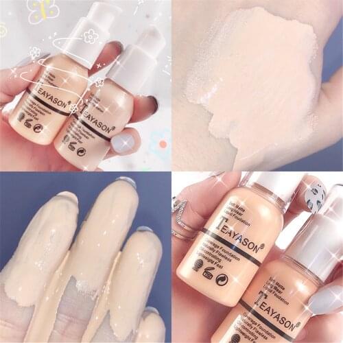 6 Colors 30ml Face Foundation Base Long Wear Moisturizer Oil Control Concealer Liquid Foundation Cream Long Lasting 24 Hours