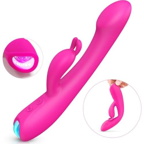 Rabbit Vibrator Clit G Spot Dildo Vibrators Clitoral Stimulator Adult Sex Toy for Women Vaginal Orgasm Waterproof Dual Motors