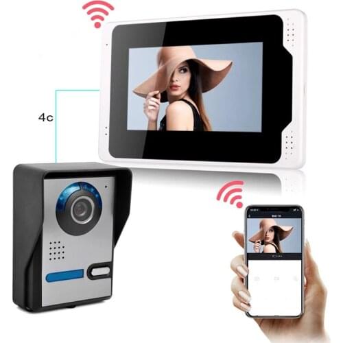 Video Door Intercom Entry System Kit WIFI Video Doorbell Phone Rainproof Call Panel IR Camera for Home Villa Building Apartment