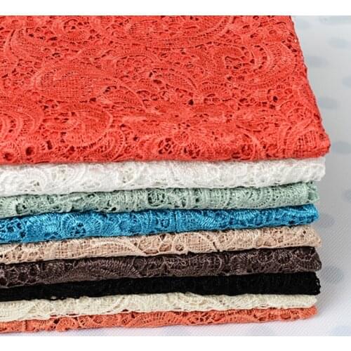 0.5m/lot Free ship top Quality 120-130cm wide crochet lace embroidered shirt cutout embroidery handmade cloth lace fabric AC192