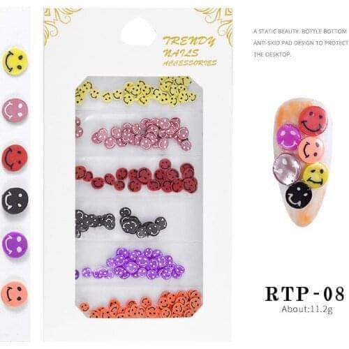 1pC Kawaii Smiling Face Acrylic Powder for Nails Art Polymer Tips Builder Pink Clear White Acrylic for Nails Manicure Tips Tools