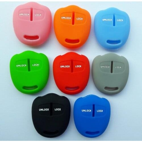 20pcs Car silicone key covers For Mitsubishi outlander colt LANCER Grandis Pajero sport 2 Button Smart FOB