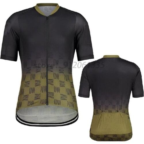 2021 Mens Short Sleeve Cycling Jersey Black Bicycle Clothes Summer Cycling Top Bike Top MTB Road Wear